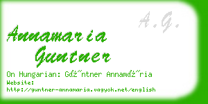 annamaria guntner business card